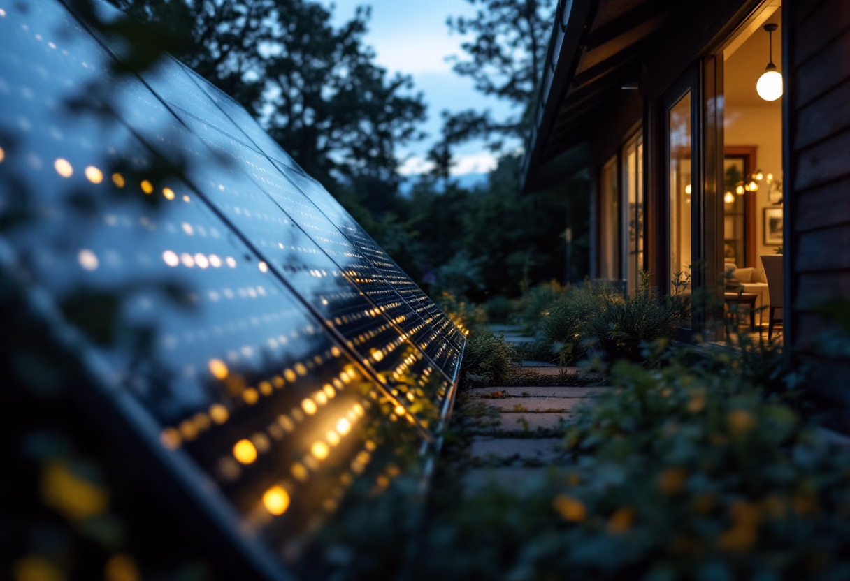 image of home with solar panels